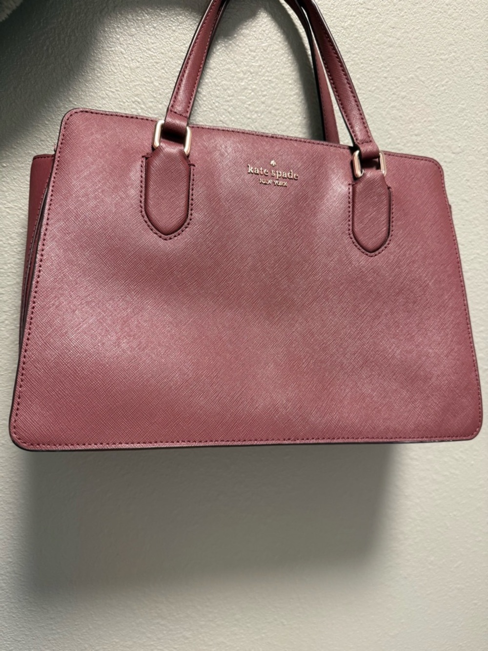 kate spade Cherrywood Saffiano Leather Satchel